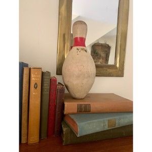 Vintage Wooden Bowling Pin